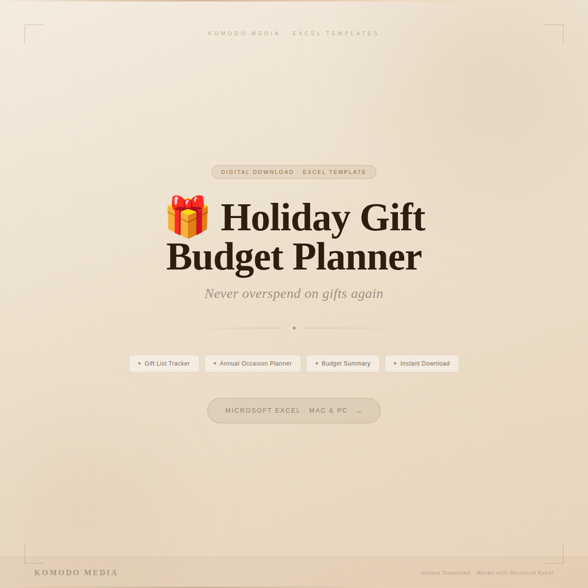 🎁 Holiday Gift Budget Planner