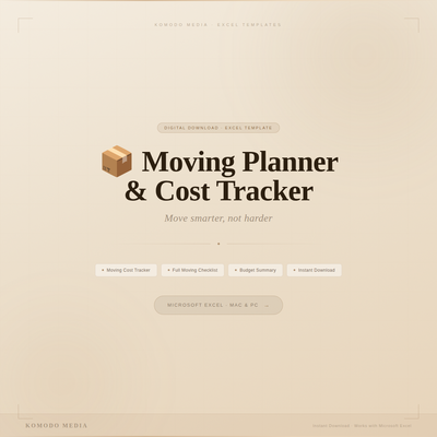 📦 Moving Planner & Cost Tracker