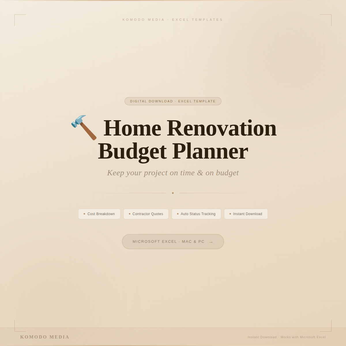 🔨 Home Renovation Budget Planner