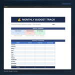 💰 Monthly Budget Tracker